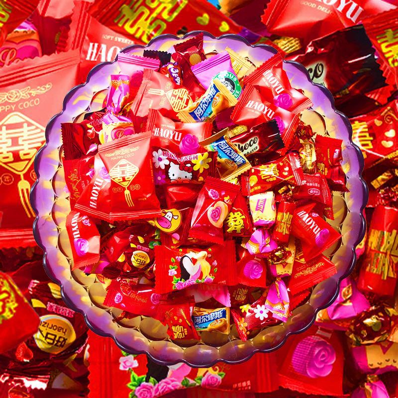 婚礼高端喜糖散装订婚回礼糖果混合口味结婚硬糖混装五斤软糖酥糖