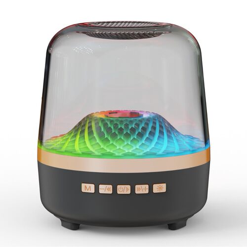华强北2025新款哈曼桌面低音炮琉璃5代蓝牙音响GLASS黑金典藏音箱