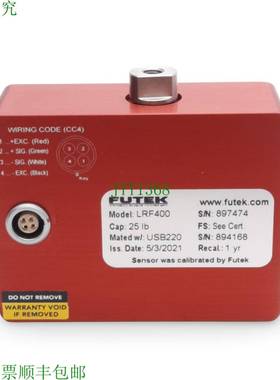 原装供应Futek FSH04042 LRF400 称重传感器 25 磅 2mV/V 18 伏激