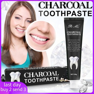 bamboo charcoal toothpaste activated carbn whitening竹炭牙膏
