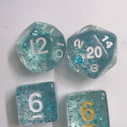 多面数字骰子粒20面12面6面桌游数学几何正多面体启蒙亲子玩棋牌