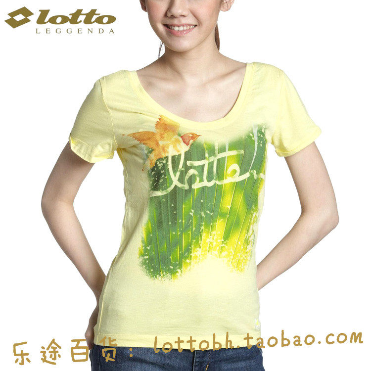 lotto 乐途 新款 女子运动短袖t恤 etsg034-1