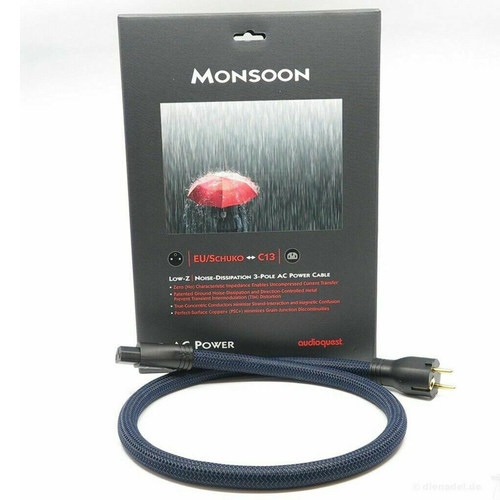 美国Audioquest AQ线圣Monsoon季候风15A/20A电源线 全新正品行货