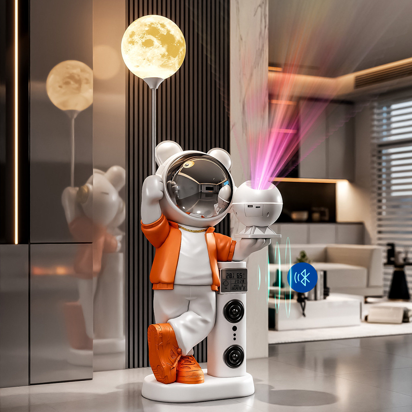 太空人落地摆件蓝牙音箱星空灯玄关搬家礼物家居高档氛围装饰夜灯,家居饰品,落地摆件,淘宝优惠券,粉丝福利购,淘宝优惠卷