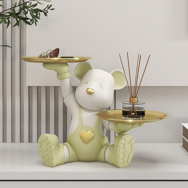 暴力熊钥匙收纳玄关摆件入户进门客厅鞋柜桌面装饰品乔迁新居礼物,家居饰品,装饰摆件,淘宝优惠券,粉丝福利购,淘宝优惠卷