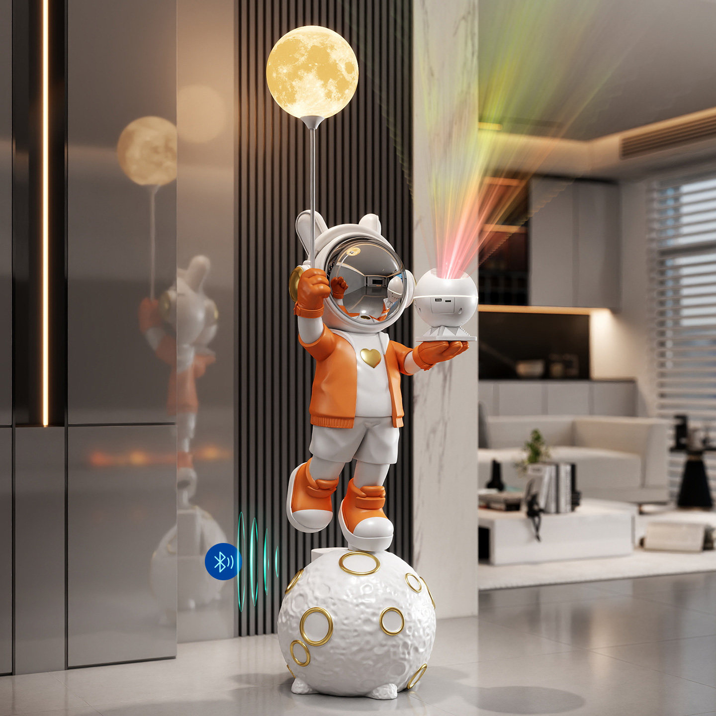 星空投影小爱音箱太空人客厅摆件大型落地存钱罐1米以上卡通公仔,家居饰品,落地摆件,淘宝优惠券,粉丝福利购,淘宝优惠卷