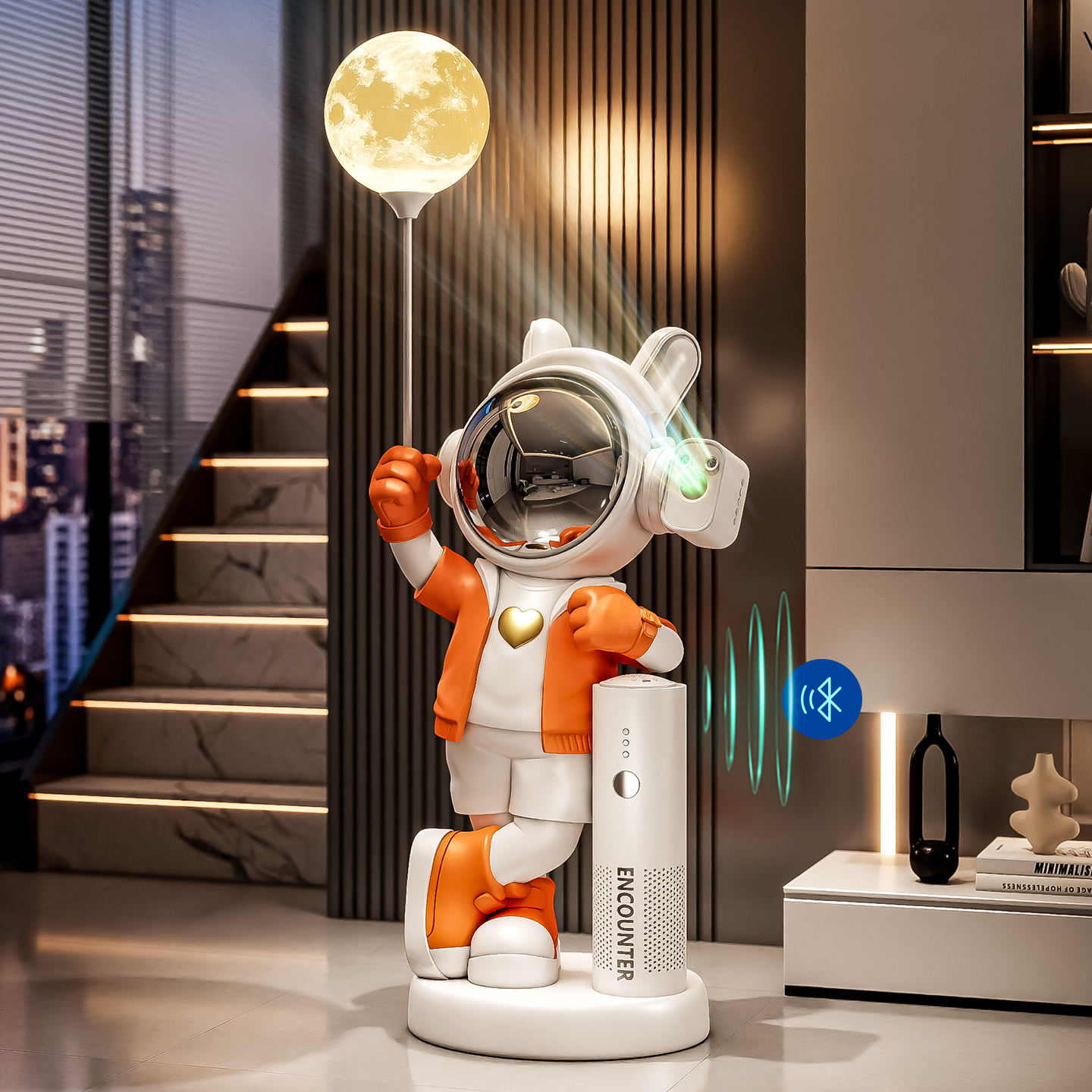 星空投影太空人宇航员落地摆件