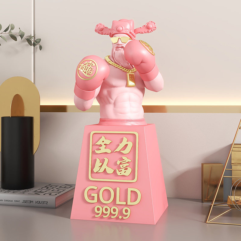 肌肉财神摆件酒柜玄关办公桌工位家居装饰品店铺招财开业礼物高档,家居饰品,装饰摆件,淘宝优惠券,粉丝福利购,淘宝优惠卷