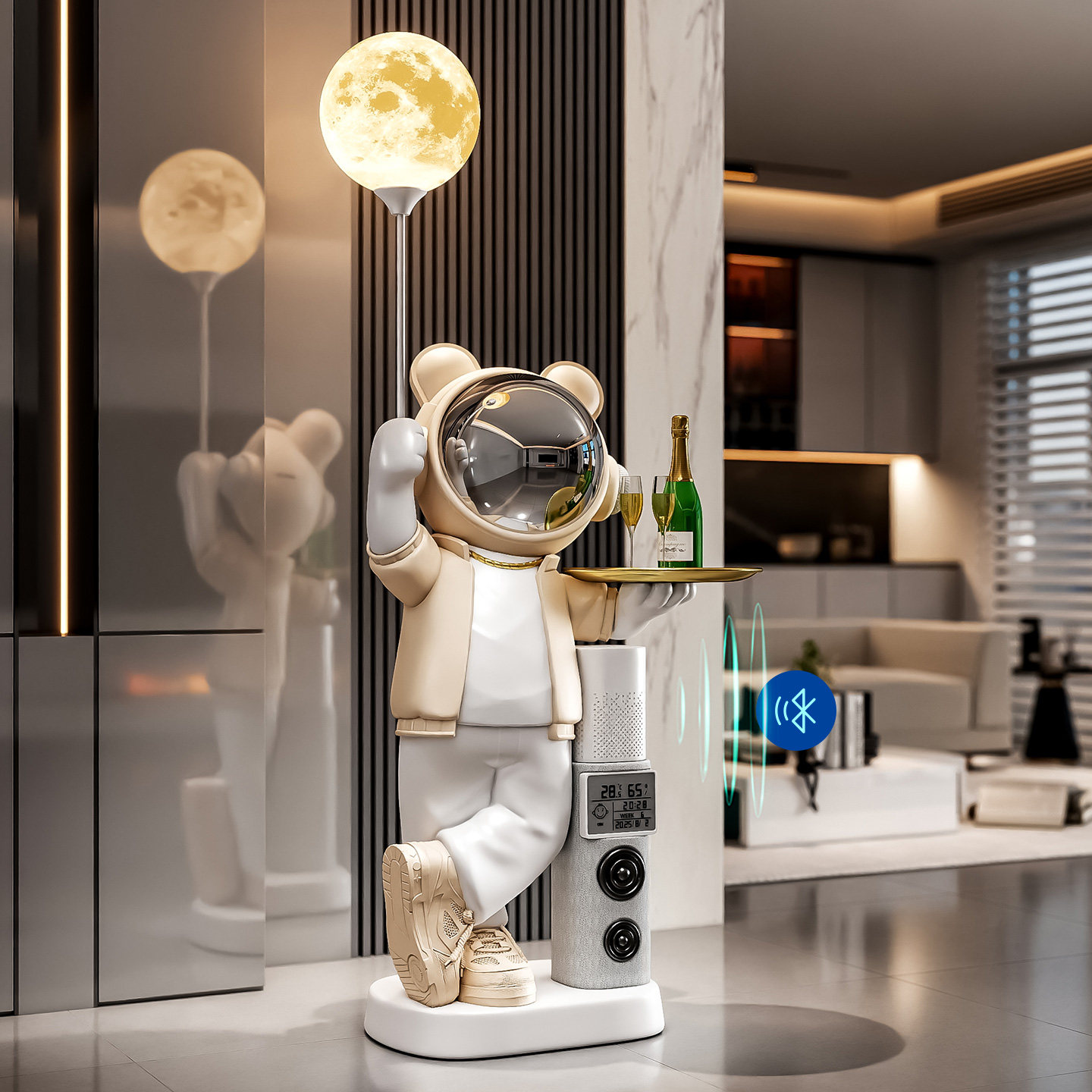 小爱同学宇航员太空人摆件音响高级感客厅电视柜大型落地卡通雕塑,家居饰品,落地摆件,淘宝优惠券,粉丝福利购,淘宝优惠卷