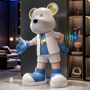 暴力熊落地摆件店铺饭店台球厅门口迎宾朋友新店开业礼物实用大型