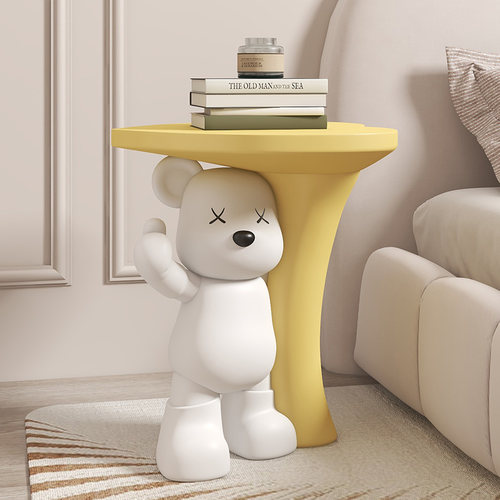 创意暴力熊边几大型落地摆件