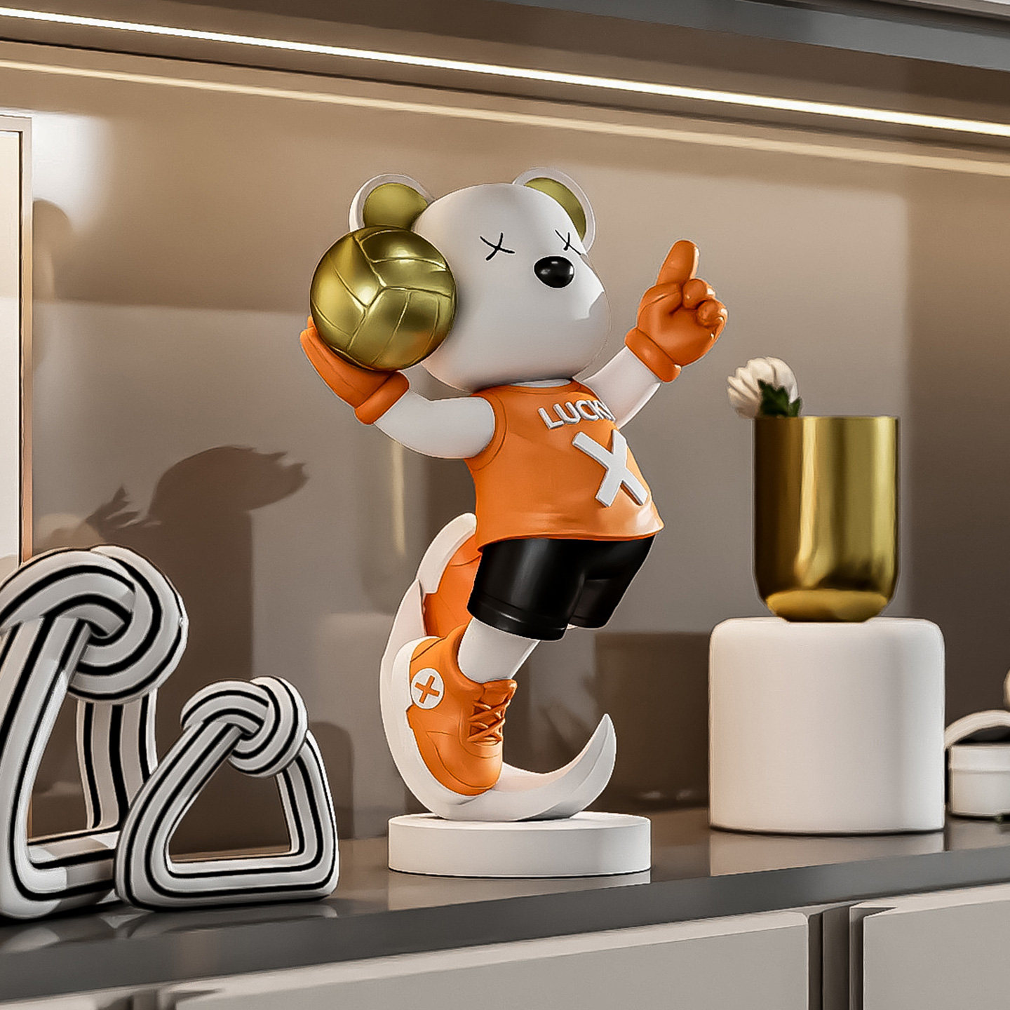 lucky暴力熊桌面摆件原创设计