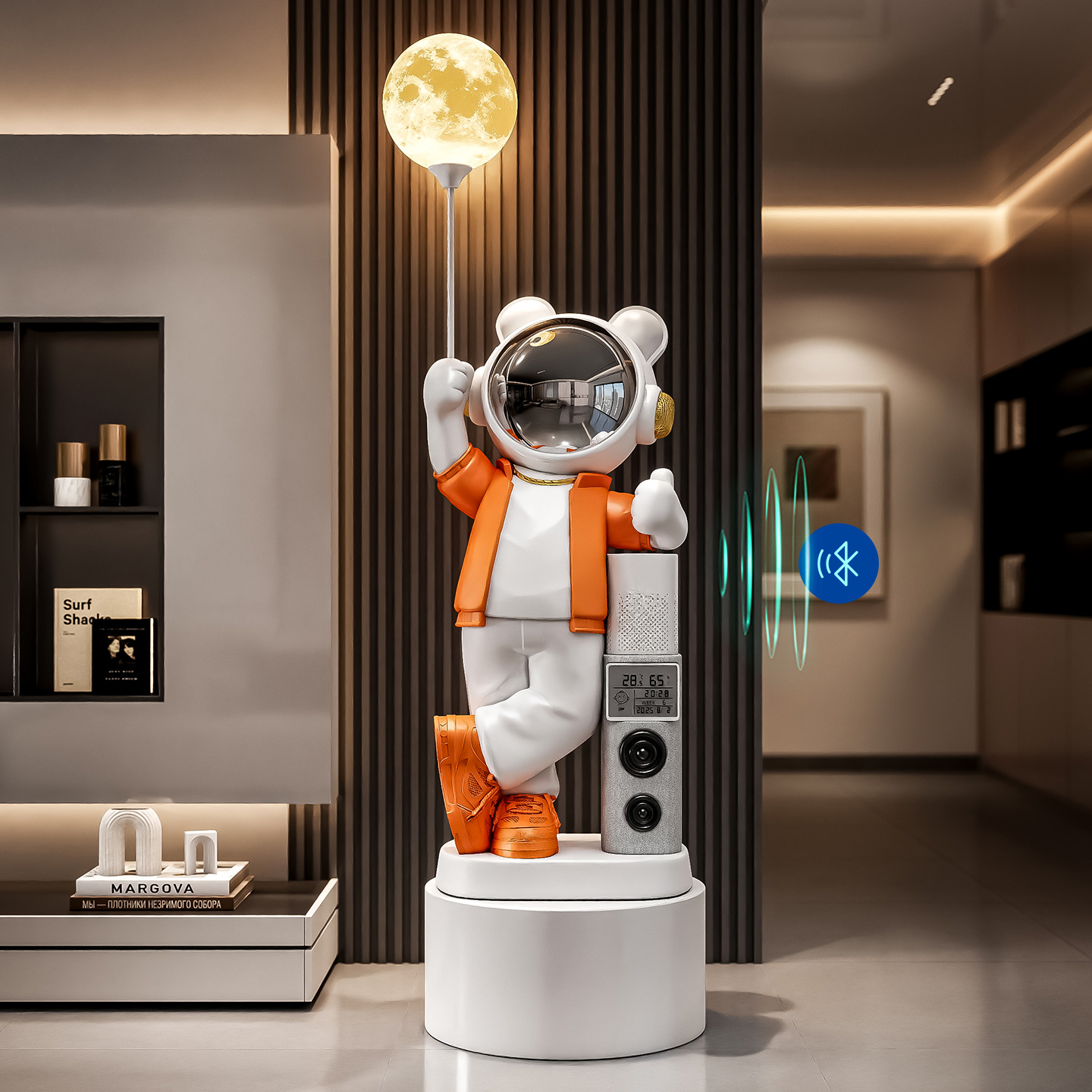 音乐宇航员太空人落地摆件