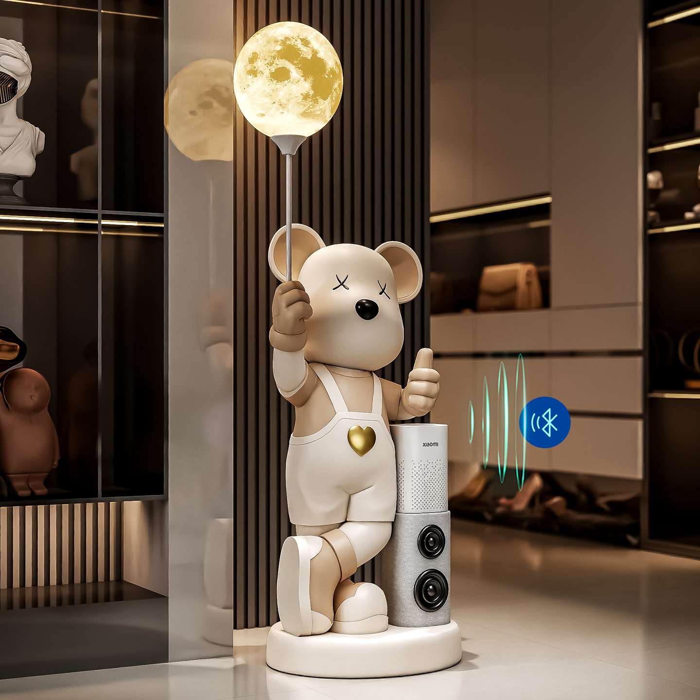 客厅摆件大型暴力熊落地