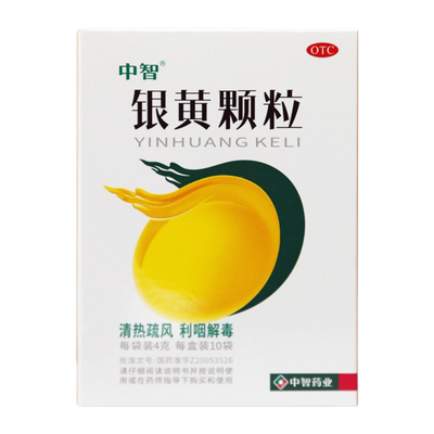 中智银黄颗粒4g*10袋 清热疏风利咽解毒咽干咽痛急慢咽喉炎扁桃体