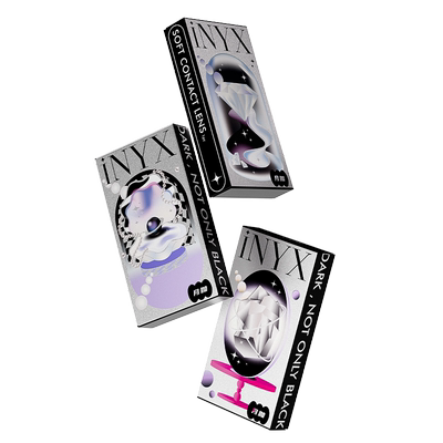 iNYX美瞳月抛1片彩色隐形近视眼镜小直径混血自然融瞳女网红风sk