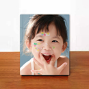 洗照片做成相框摆台高级感照片定制打印宝宝水晶摆件加制作婚纱照