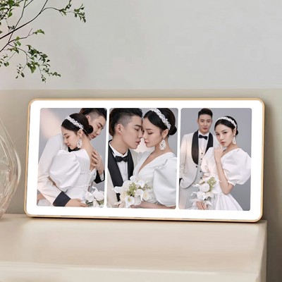 洗照片做成多宫格相框摆台