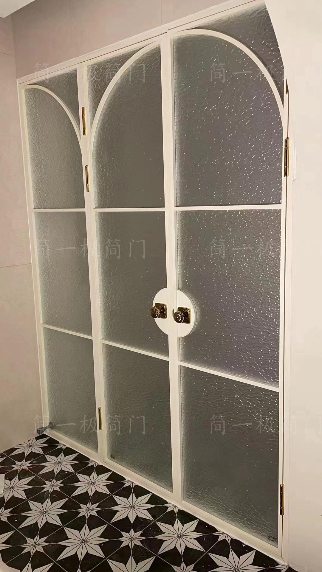 简一极简门法式对开门隔断门阳台门复古老钢窗弧形门卫生间玻璃门