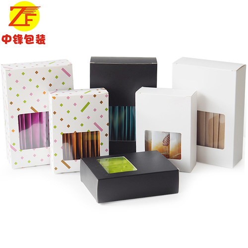 中锋彩色透明窗包装杂粮粉盒中锋