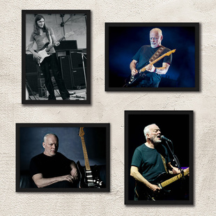 David Gilmour海报挂画平克乐队吉他手大卫吉尔摩壁画摇滚墙画