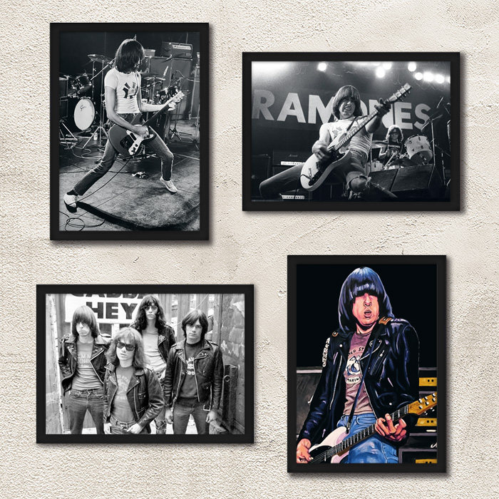 雷蒙斯欧美摇滚带框装饰画