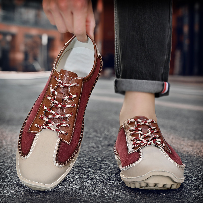 棒球德训鞋男士复古撞色46大码阿甘运动鞋休闲板鞋春潮百搭小众鞋,流行男鞋,休闲板鞋,淘宝优惠券,粉丝福利购,淘宝优惠卷