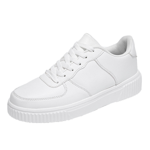 春秋头层牛皮小白鞋男士潮流百搭皮鞋真皮白色帆船鞋男韩版休闲鞋