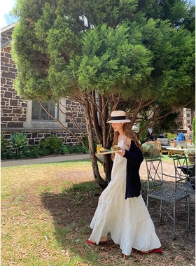 26早春度假风高支棉气质款长袖毛针织衫叠穿镂空开衫毛衣女C8631