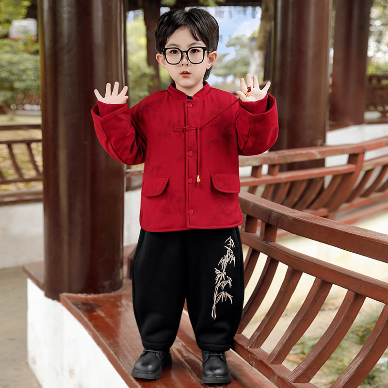 84宝宝棉衣加绒外套冬季男童过年小男孩童装儿童新中式拜年唐装,童装/婴儿装/亲子装,汉服,淘宝优惠券,粉丝福利购,淘宝优惠卷