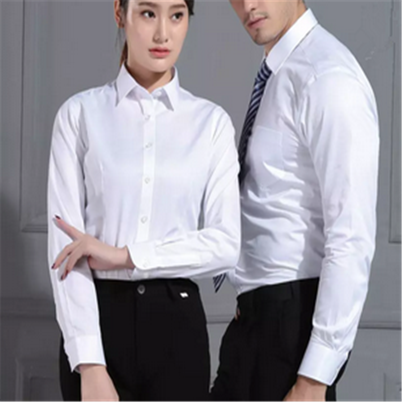 厂家直销纯白色浅蓝色男女衬衫长短袖可定制公司logo空白工作服|ruв категории Женская одежда, рубашка - от Buy2taobao.com для оказания профессиональной услуги покупки агента Taobao