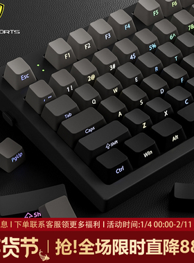 腹灵MK870pro微尘侧刻机械键盘无线蓝牙三模办公静音电竞游戏专用