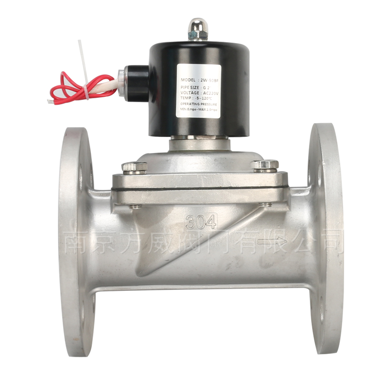 2W不锈钢法兰电磁阀水阀气阀