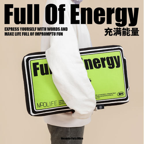 蚊字有局个性创意靠垫异形腰靠