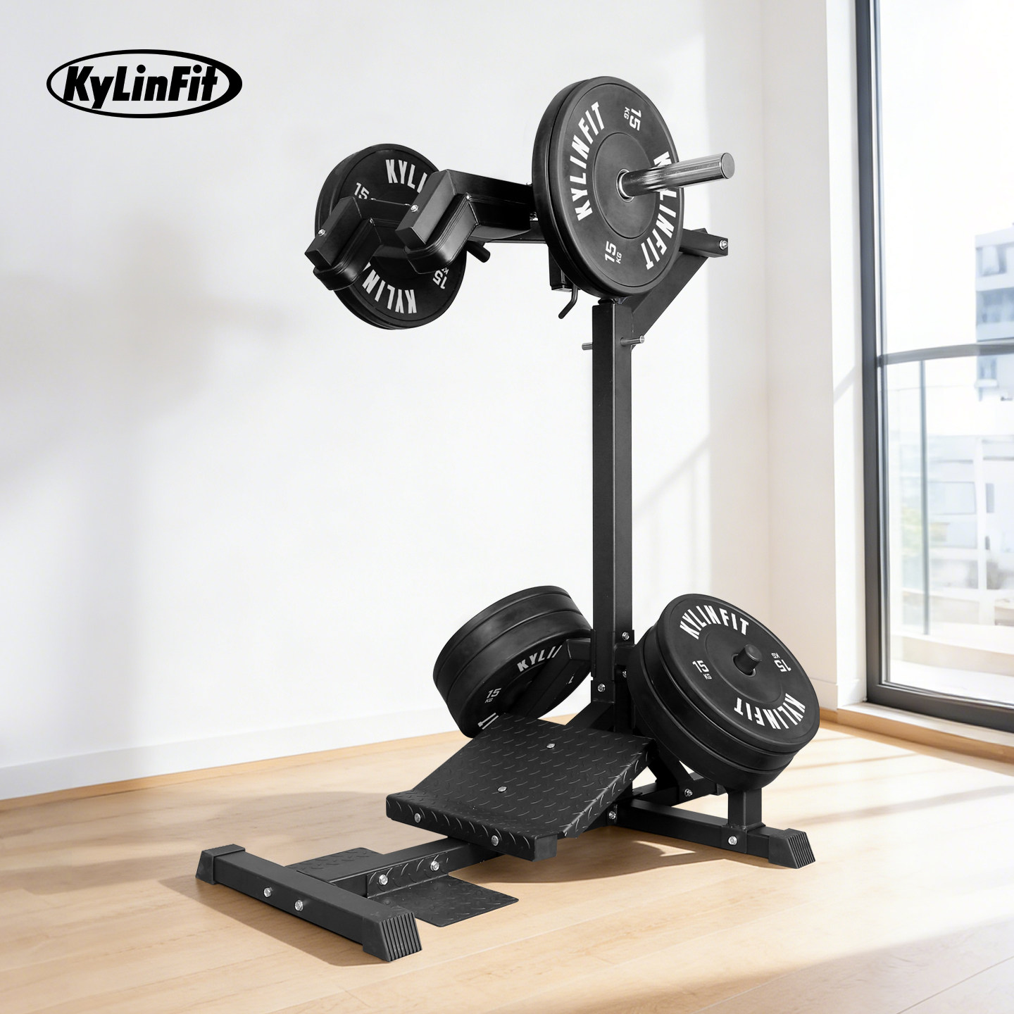 犀牛深蹲机家用商用健身多功能一体力量单人站鲨鱼蹲综合训练器械