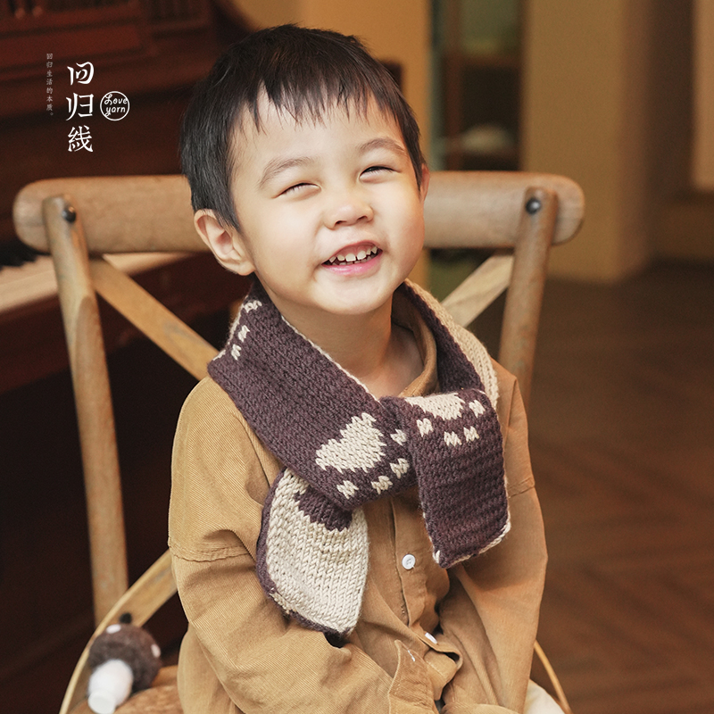 回归线溯原双面提花小围巾diy