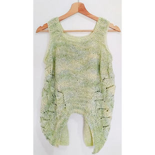 夏日背心 素年/礼遇手染亚麻毛线编织材料包 编织课堂教织款