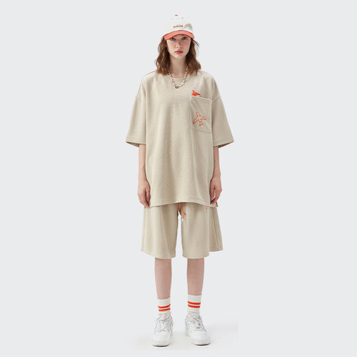 宽松休闲运动服柔软舒适百搭简约