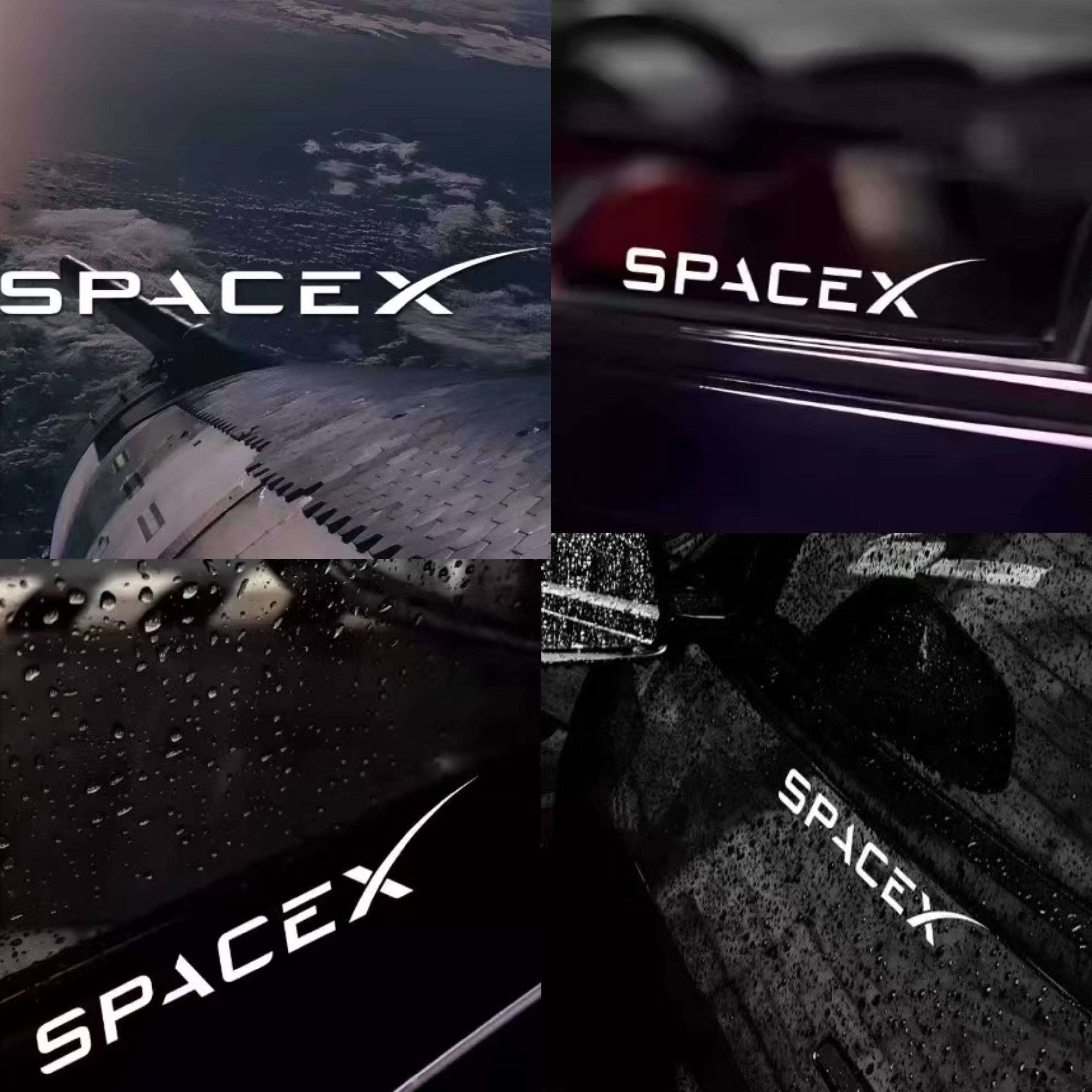 防水SPACE机车摩托汽车反光贴纸