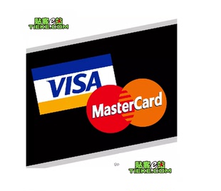 万事达VISA卡网红创意个性车窗汽车装饰贴电动摩托车划痕遮挡贴纸