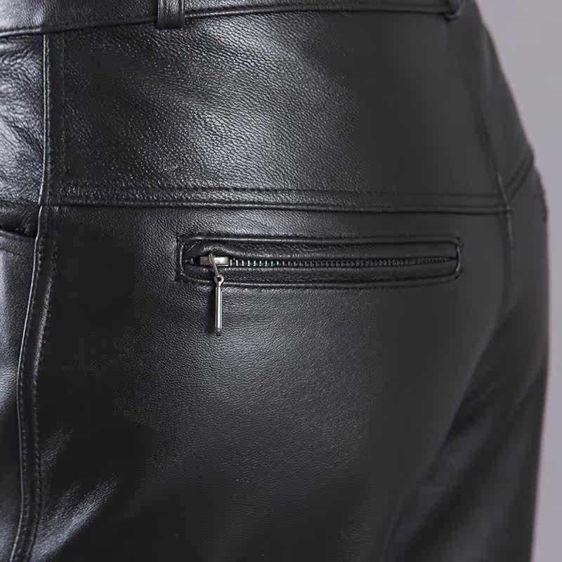Pantalon cuir homme droit pour hiver - Ref 1491757 Image 5