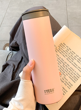 高档保温杯男女士高颜值简约不锈钢水杯学生情侣车载2025新款杯子