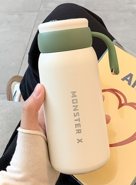 简约保温杯女士高颜值ins风便携小巧不锈钢水杯高档精致学生杯子