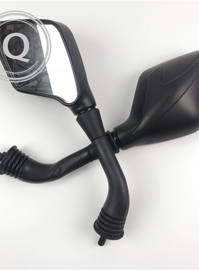 适用豪爵摩托车后视镜HJ125T-19后视镜VR150倒车镜反光镜