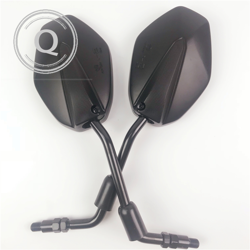 适用豪爵DK150后视镜HJ150-30后视镜HJ125-30倒车镜DK125反光镜