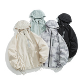 百搭上衣新款 户外机能风连帽夹克男女情侣款 防风运动休闲外套时尚