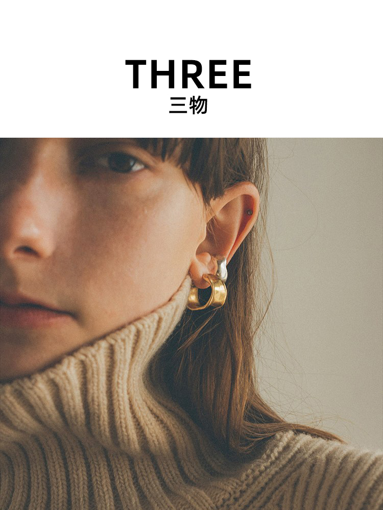 松本惠奈clane风格925纯银耳环日本ins风小众手工日系耳钉饰