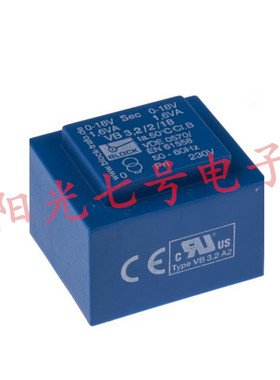 德国产 BLOCK VB 3.2/2/18 230V转2X18V 3.2VA 电源变压器
