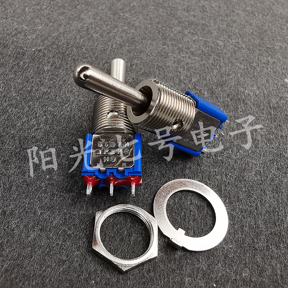 美国产 Apem 复位拨杆开关 5637M 6A/250VAC