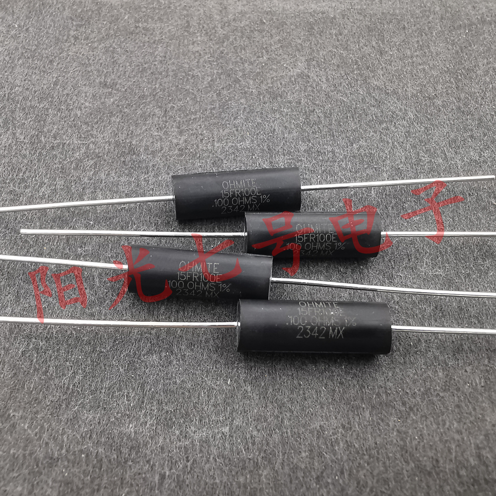 墨西哥产 0.1R 5W OHMITE 15FR100E 0.1欧 无感线绕电阻 0.1Ω 1%